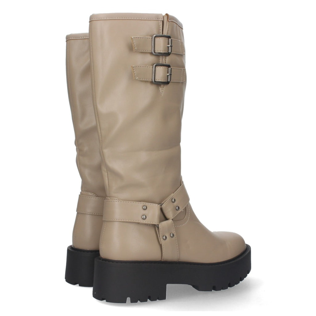Botas Kaki Altas - Estilo Militar Urbano