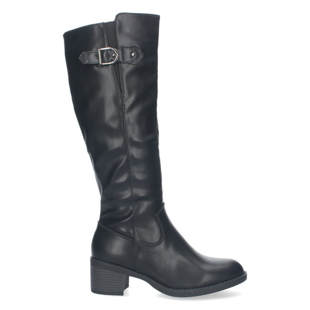 Botas Altas con Hebilla Superior - Negro (34.5cm)