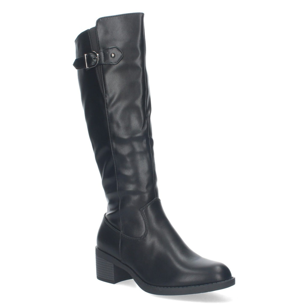 Botas Altas con Hebilla Superior - Negro (34.5cm)