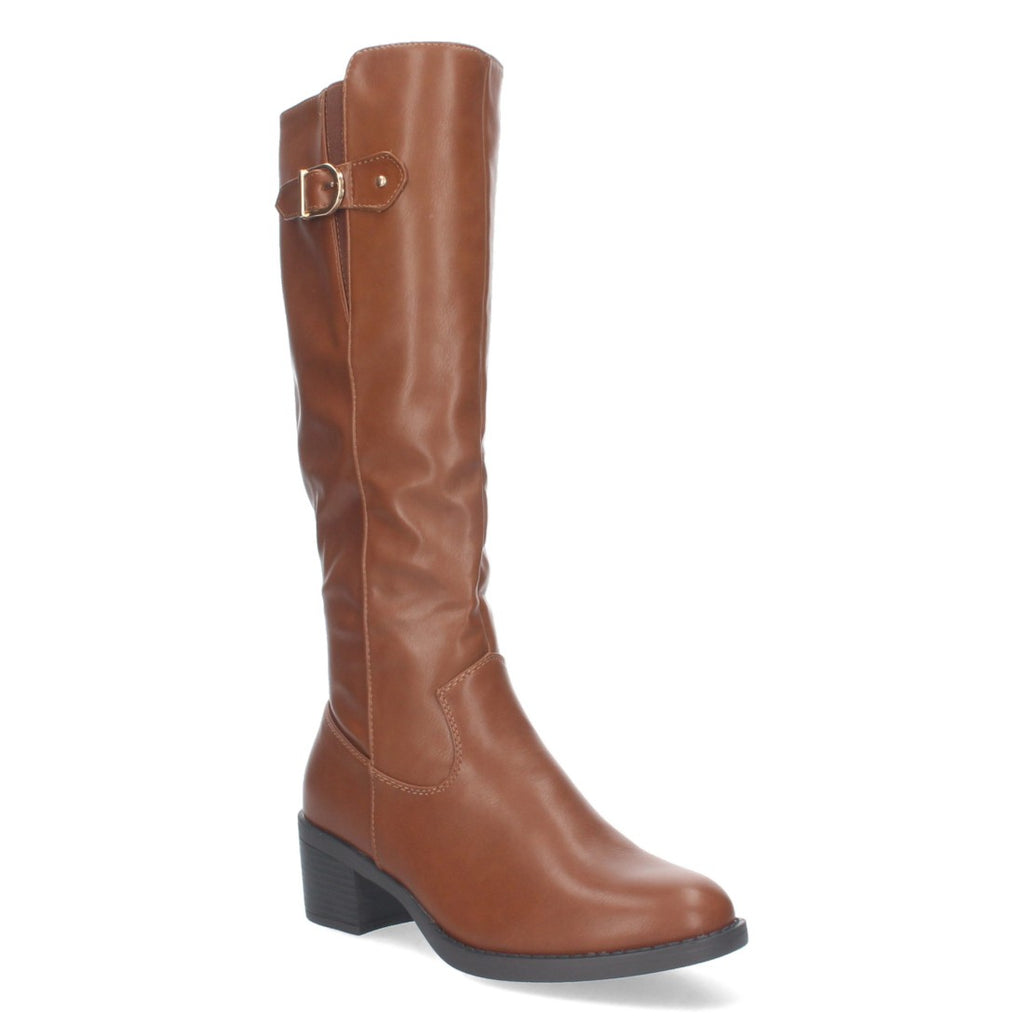 Botas Altas con Hebilla Superior - Camel (34.5cm)