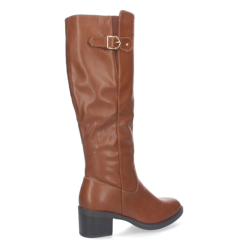 Botas Altas con Hebilla Superior - Camel (34.5cm)