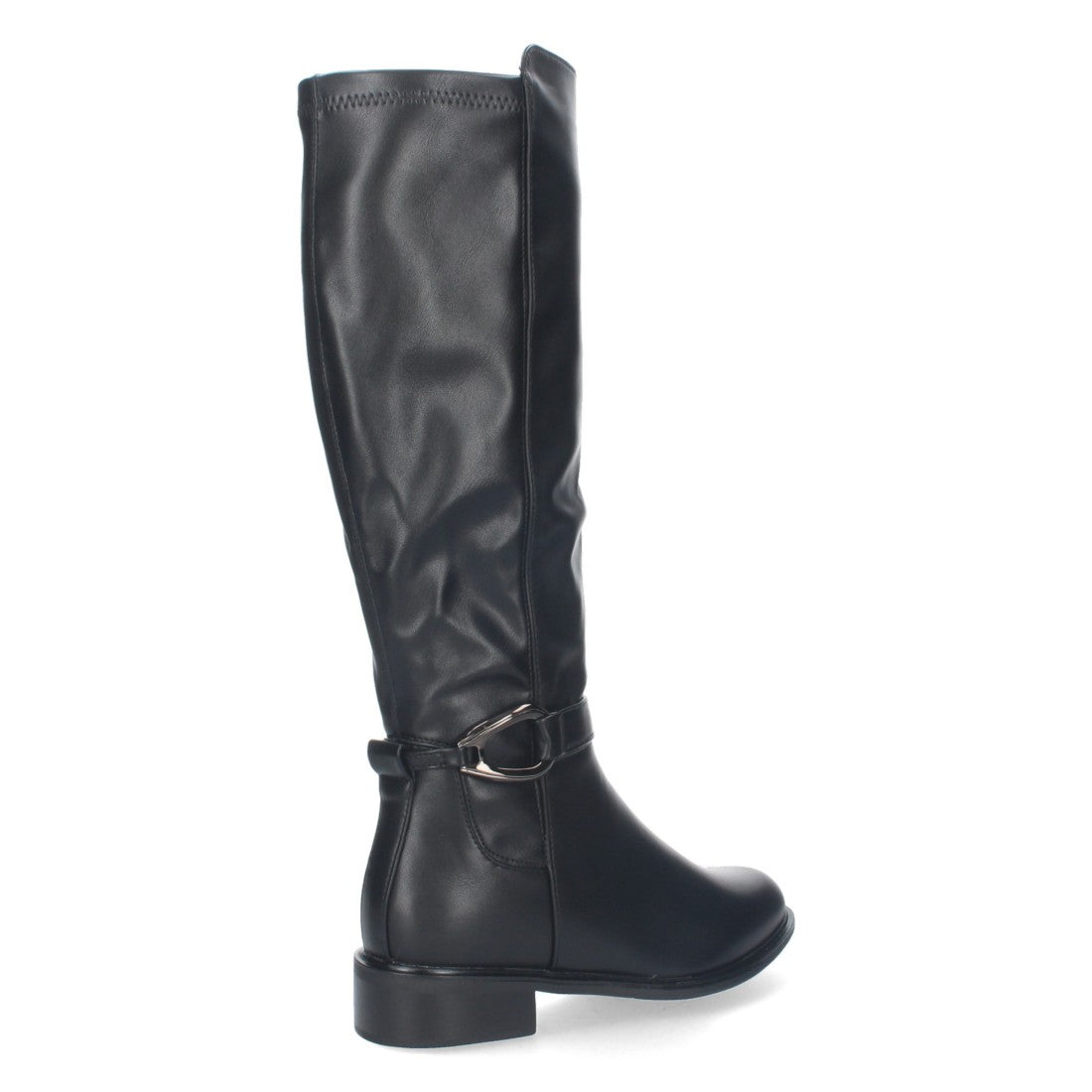 Botas Altas Elegantes con Hebilla - Negro