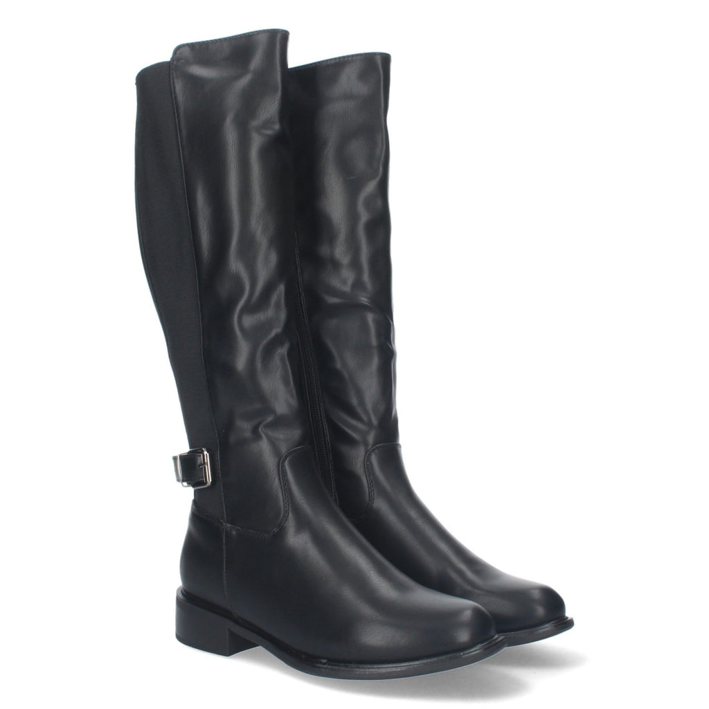 Botas Altas Elegantes con Hebilla - Negro (37cm)