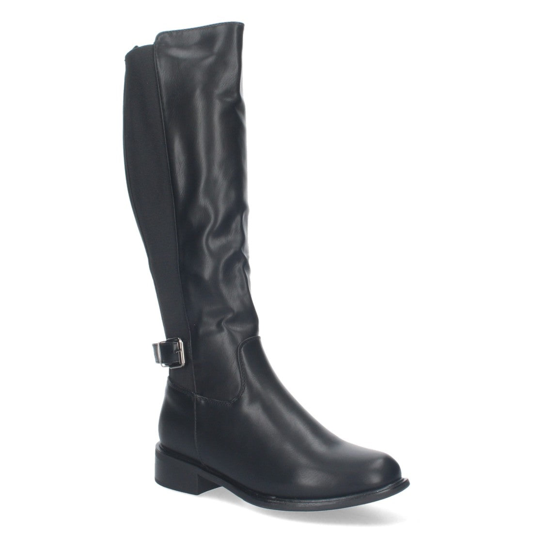 Botas Altas Elegantes con Hebilla - Negro (37cm)