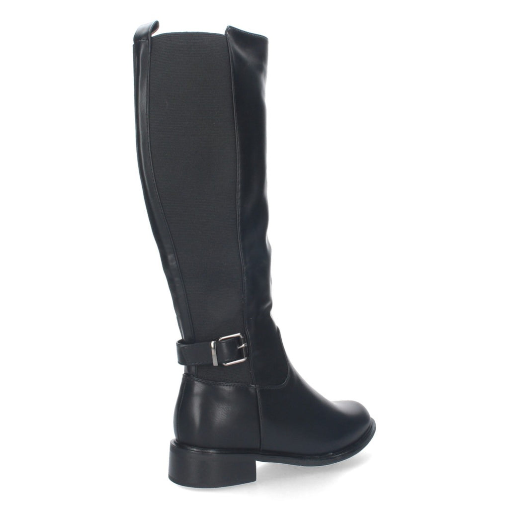 Botas Altas Elegantes con Hebilla - Negro (37cm)