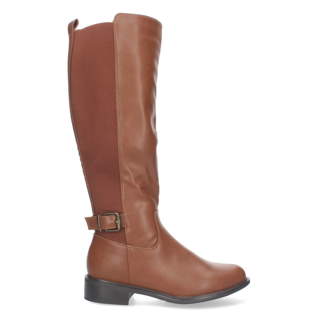 Botas Altas Elegantes con Hebilla - Camel (37cm)