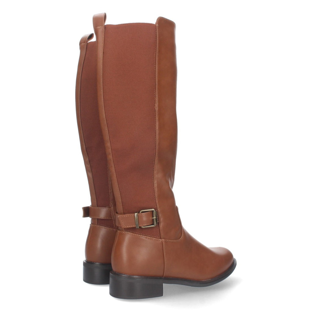 Botas Altas Elegantes con Hebilla - Camel (37cm)