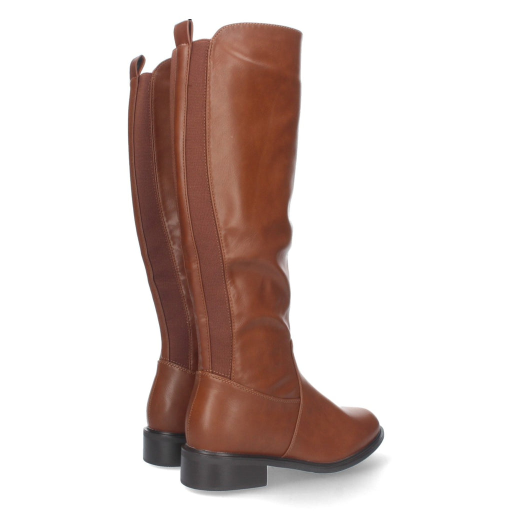 Botas Altas Lisas Elegantes - Camel (38.5cm)