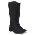 Botas Lisas con Tacón Alto - Negro (37cm)