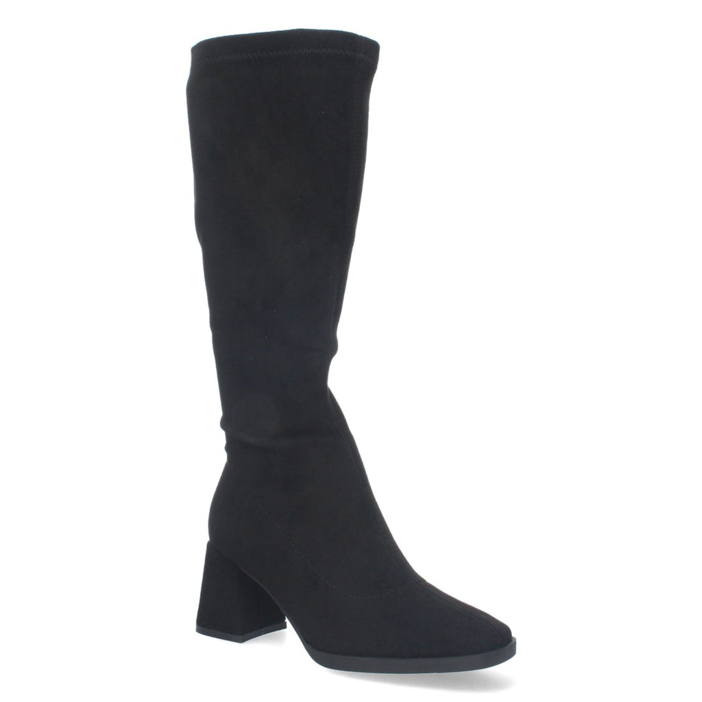 Botas Lisas con Tacón Alto - Negro (37cm)