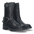 Botas Moteras Negras con Tacón Bajo Caña 20cm