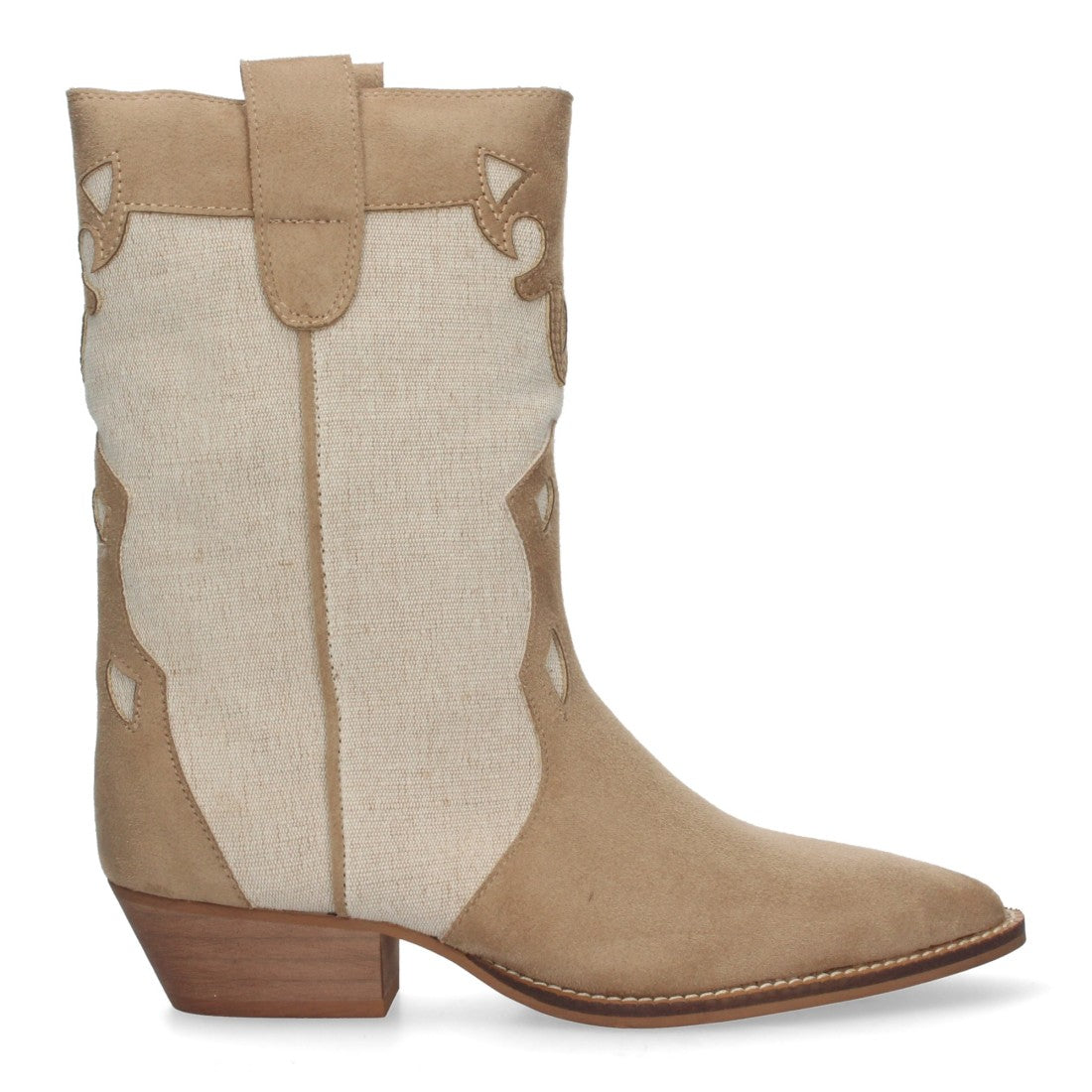 Elegante camel Stiefel mit Absatz