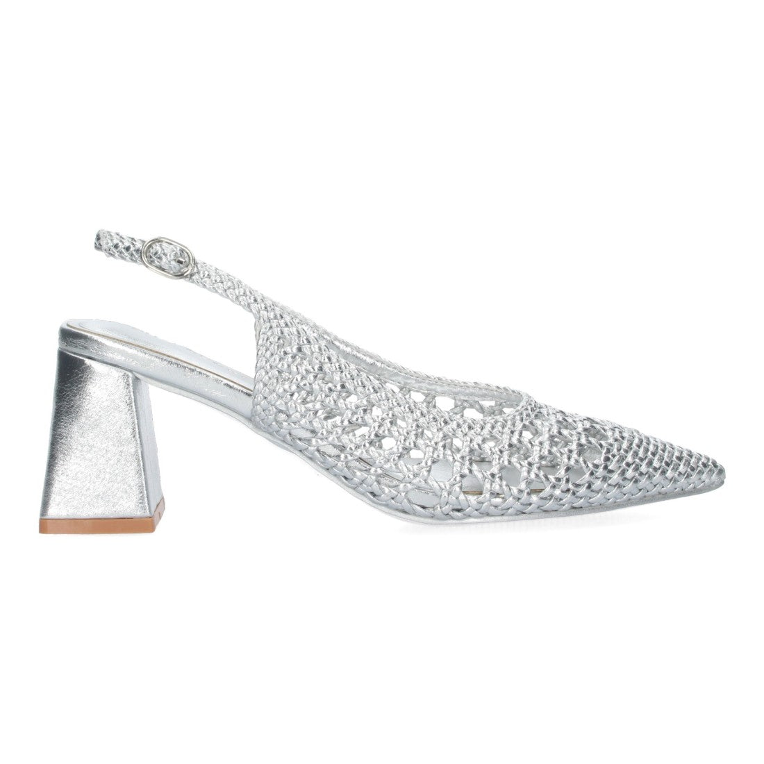 Zapatos de Tacón Plata Elegantes Mujer