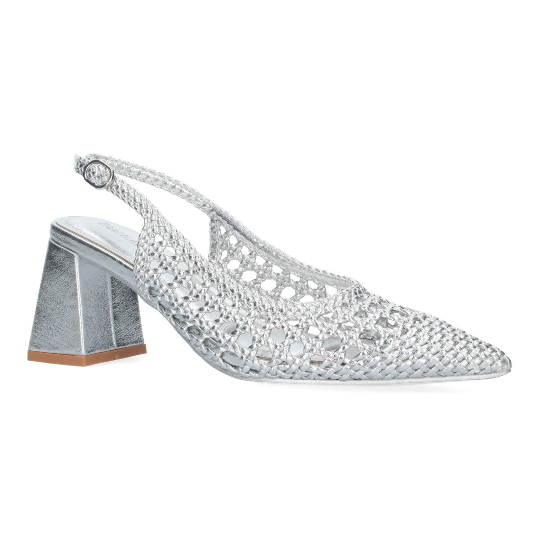 Zapatos de Tacón Plata Elegantes Mujer