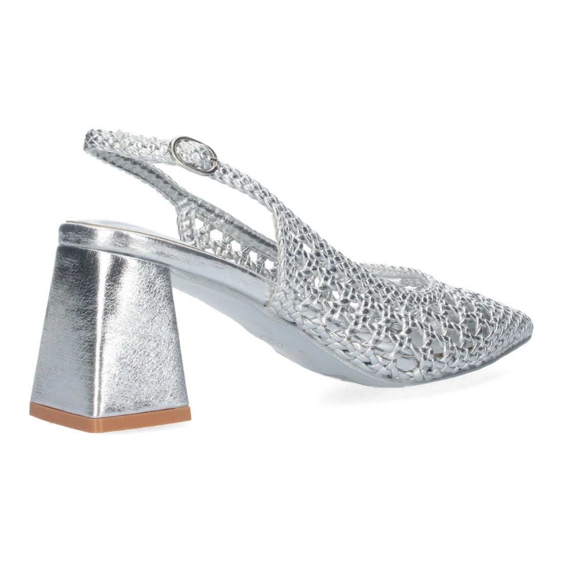 Zapatos de Tacón Plata Elegantes Mujer