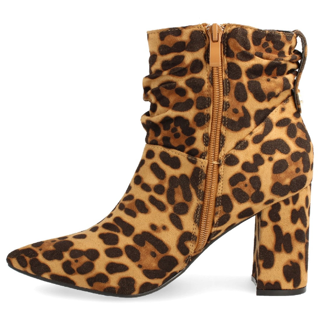 Botines Elegantes Camel con Detalles Distintivos