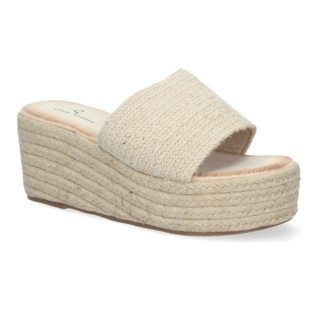 Sandalias Beige Mujer Plataforma Yute Elegantes