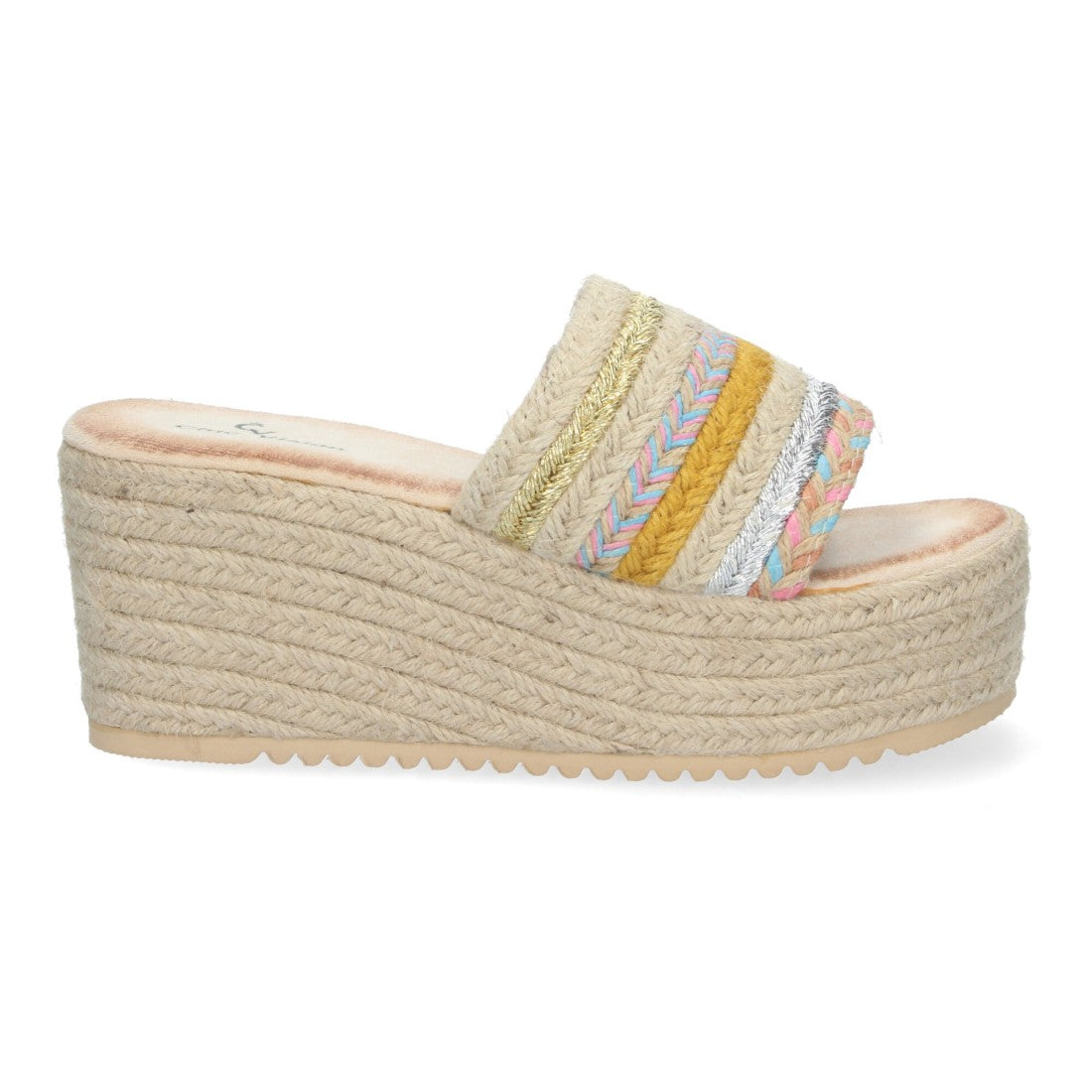 Sandalias Camel Mujer Plataforma Yute Elegantes