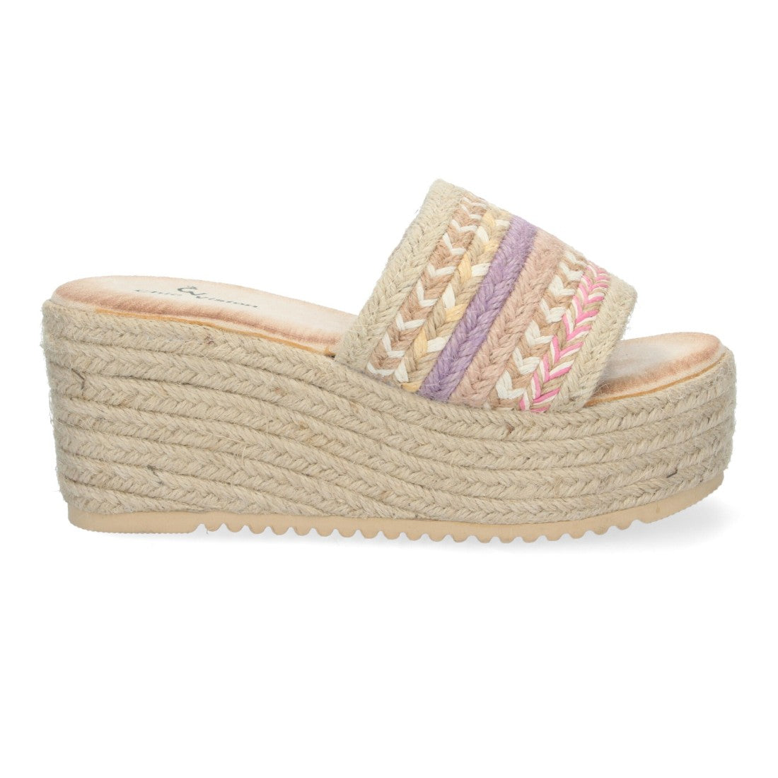 Sandalias Rosas Mujer Plataforma Yute Elegantes