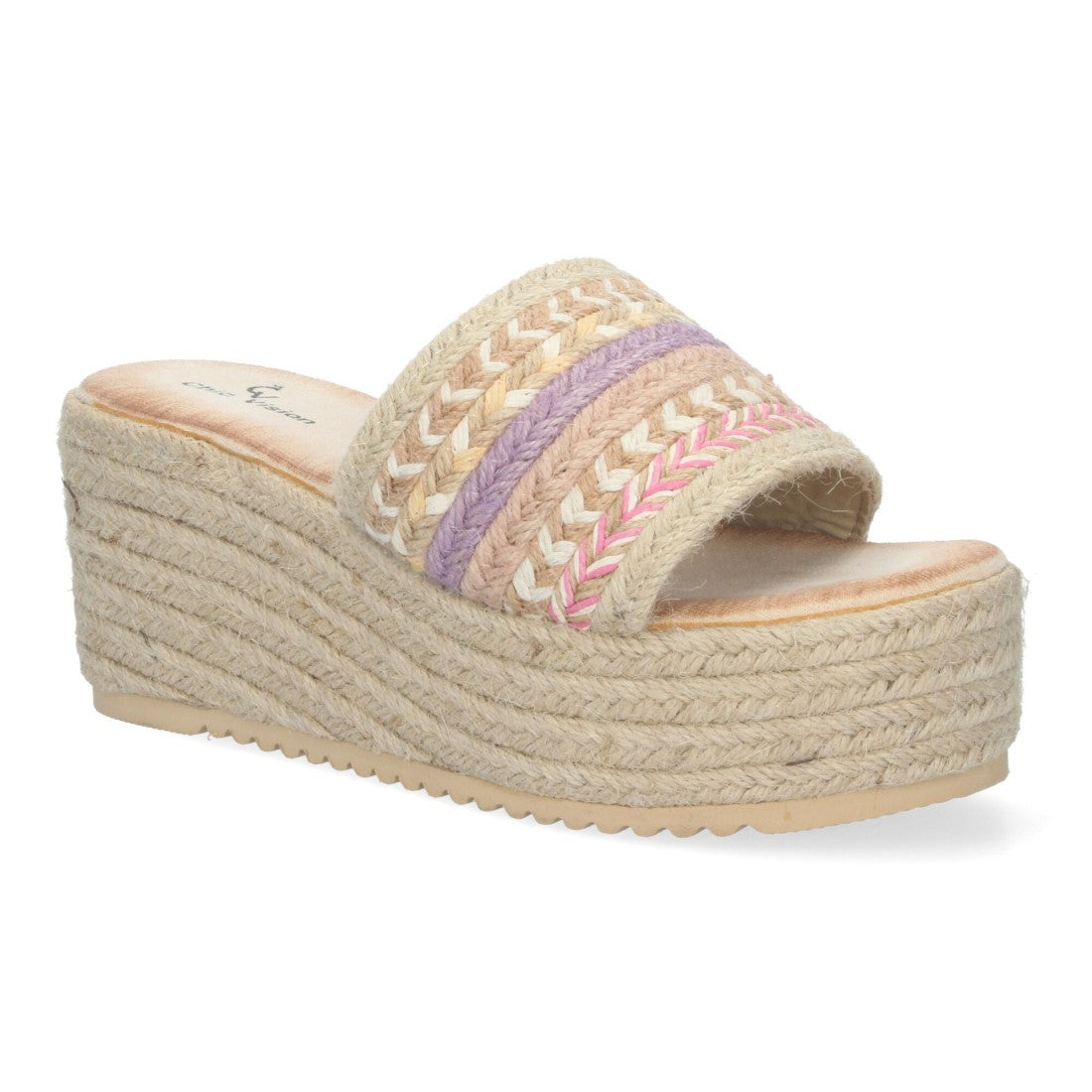 Sandalias Rosas Mujer Plataforma Yute Elegantes