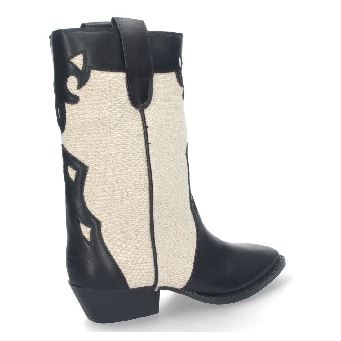 Elegante schwarze Stiefel mit Absatz
