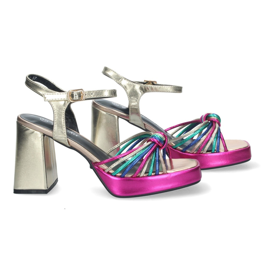 Sandalias Surtidas Mujer Tacón Ancho Elegantes