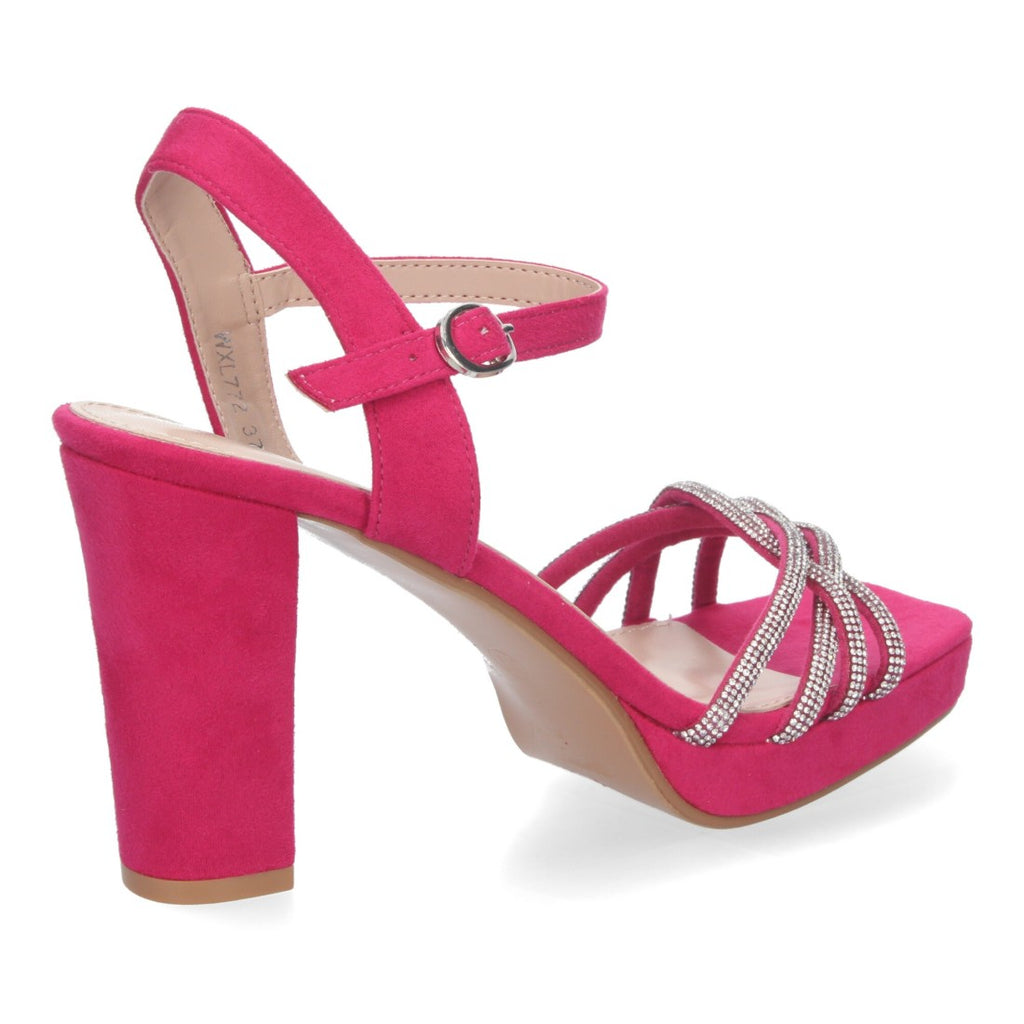 Sandalias Fucsia Mujer Elegantes Verano