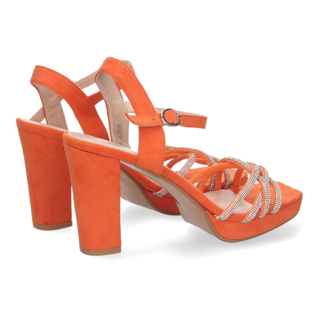 Sandalias Naranjas Mujer Verano