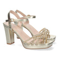 Sandalias Doradas Mujer Verano