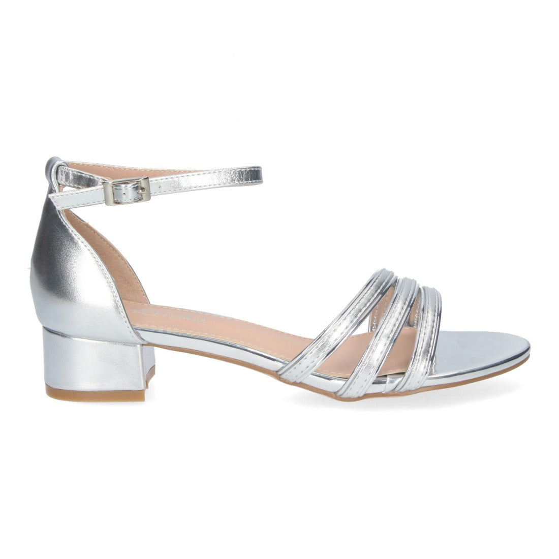 Sandalias Plateadas Mujer Elegantes Fiesta