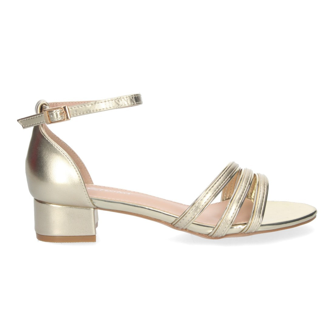 Sandalias Doradas Mujer Elegantes Fiesta