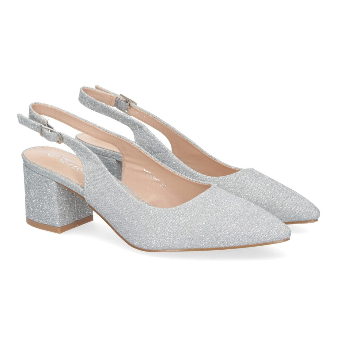 Pumps Plata Brillantes