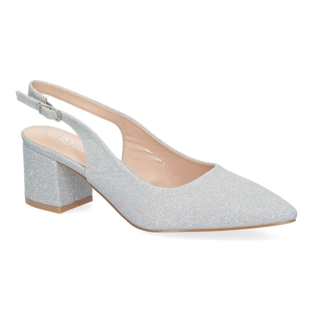 Pumps Plata Brillantes