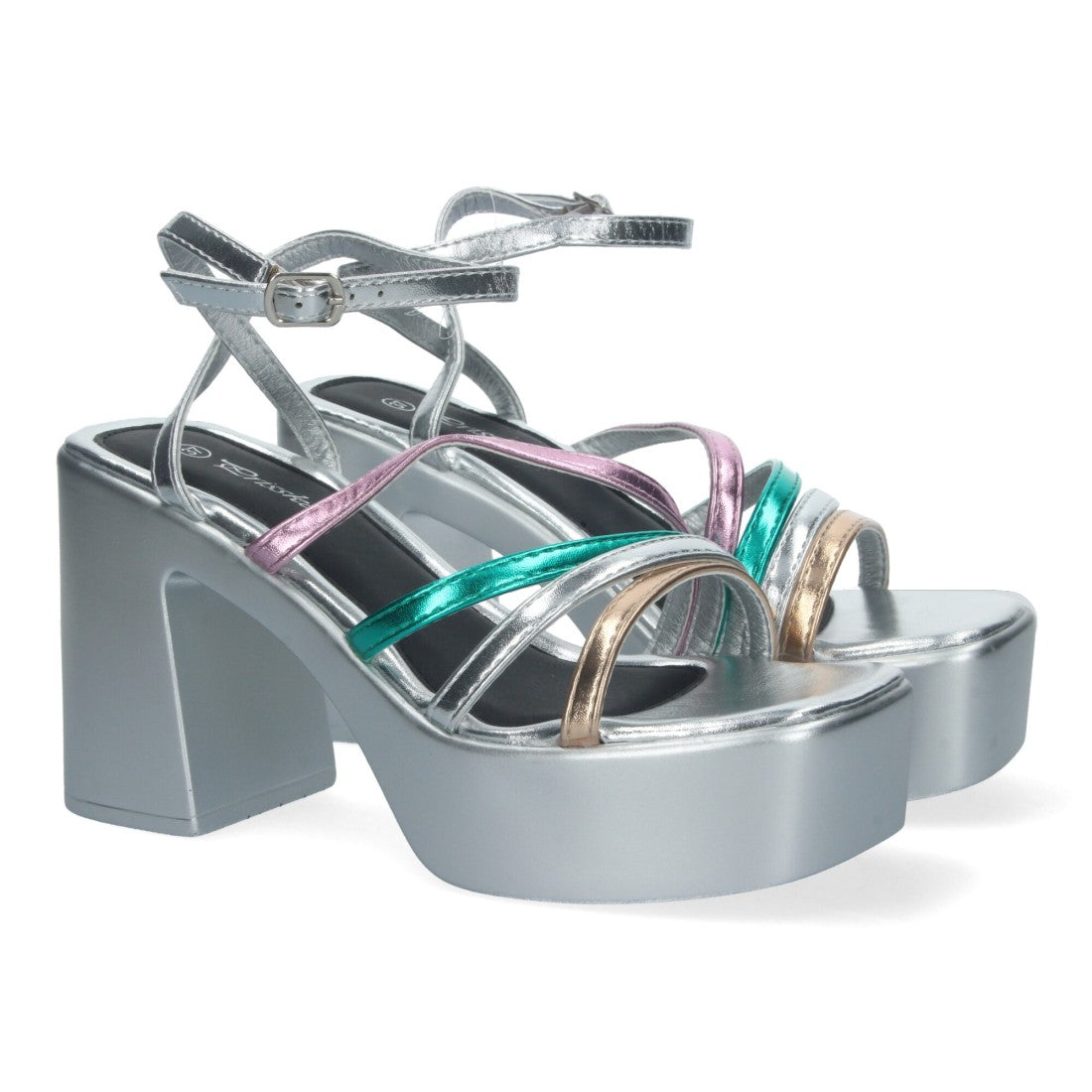 Sandalias Planas Multicolor Mujer