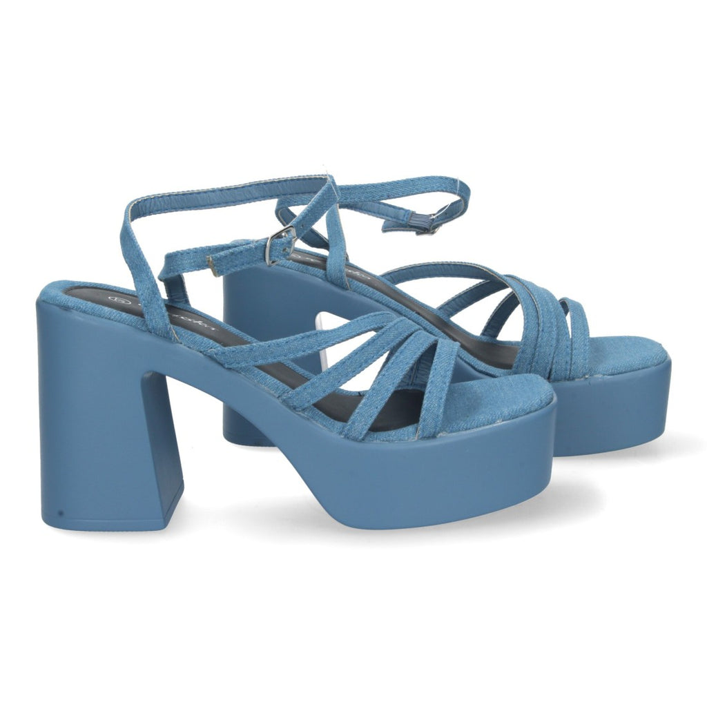 Sandalias Planas Jeans Mujer