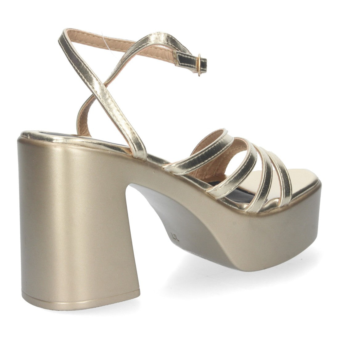 Sandalias Planas Oro Mujer