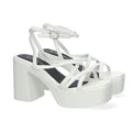 Sandalias Planas Blanco Mujer