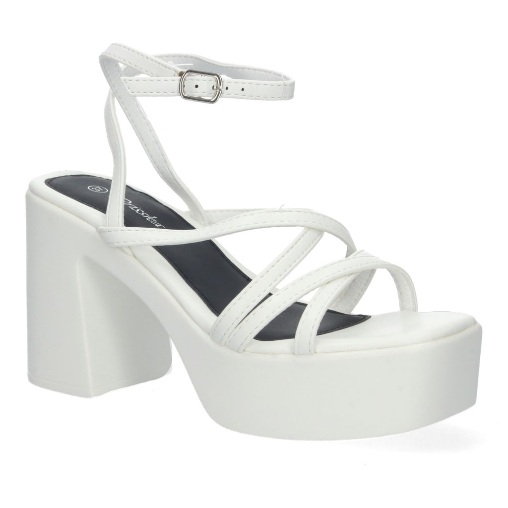 Sandalias Planas Blanco Mujer