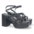 Sandalias Planas Negro Esenciales Mujer