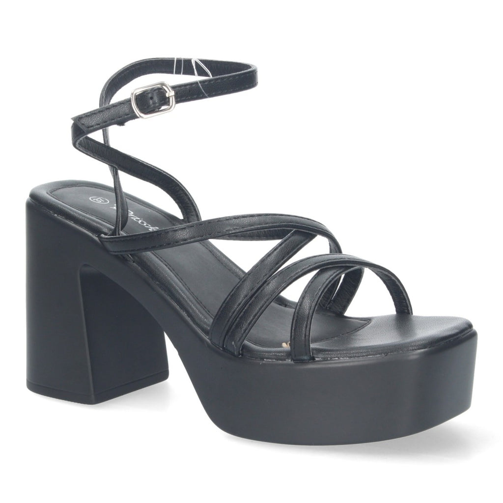 Sandalias Planas Negro Esenciales Mujer