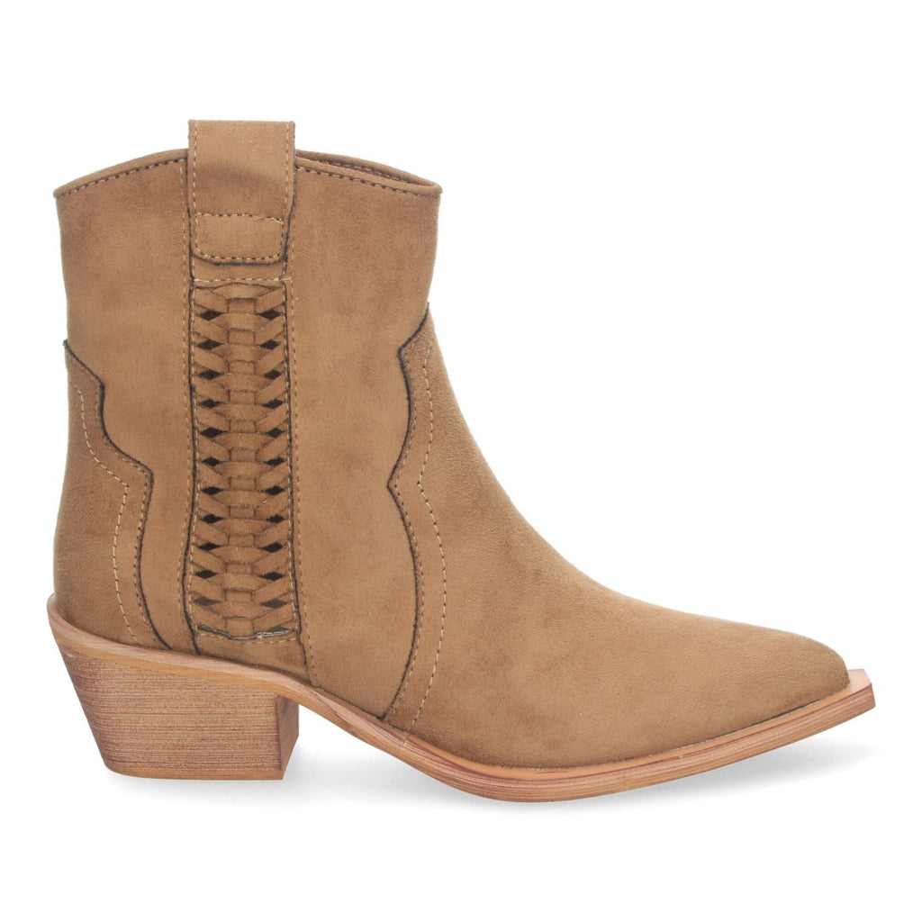 Elegante camel Stiefel mit Absatz