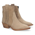 Elegante beige Stiefel mit Absatz
