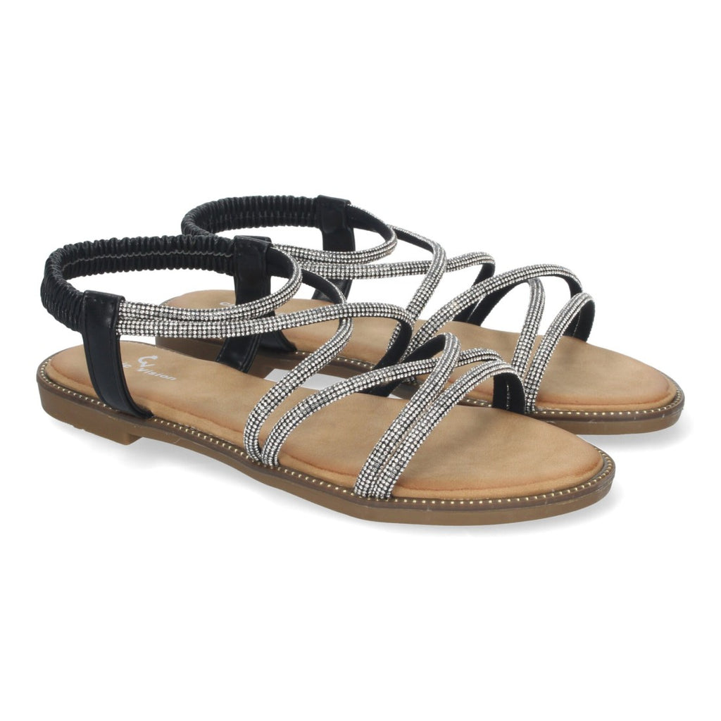 Sandalias Negras Mujer Elegantes Verano