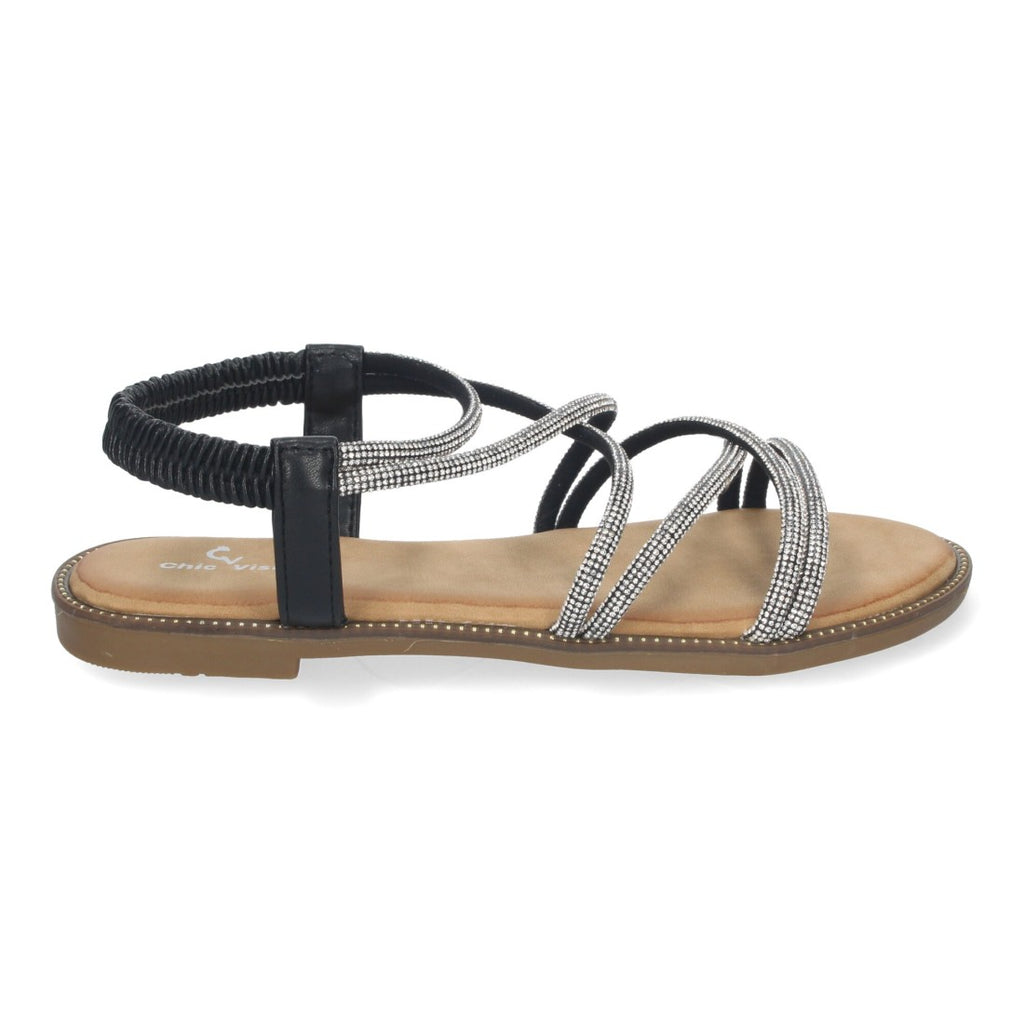 Sandalias Negras Mujer Elegantes Verano