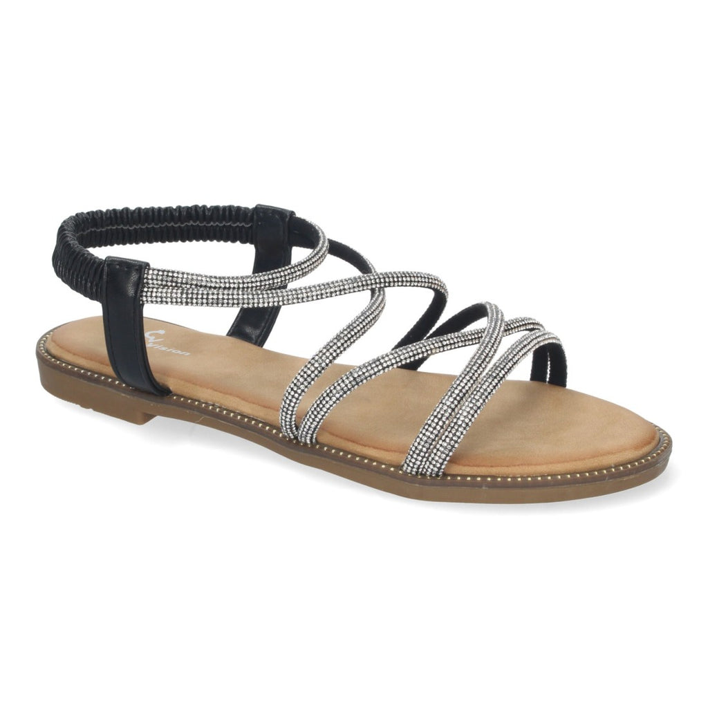 Sandalias Negras Mujer Elegantes Verano