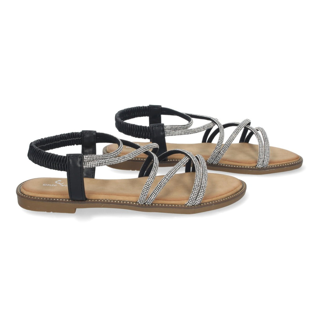 Sandalias Negras Mujer Elegantes Verano