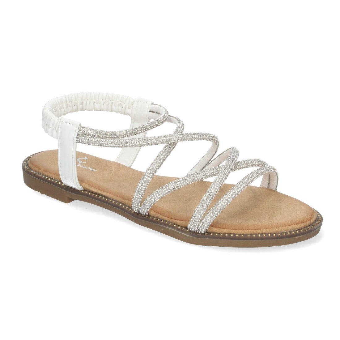 Sandalias Blancas Mujer Elegantes Verano