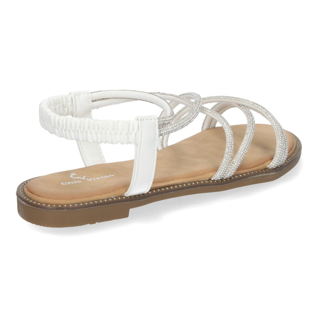 Sandalias Blancas Mujer Elegantes Verano