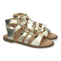 Sandalias Doradas Mujer Elegantes Fiesta