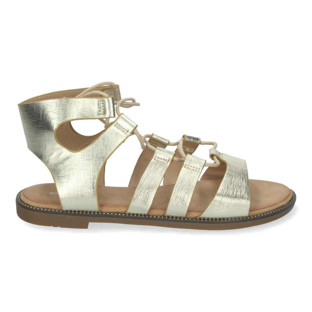 Sandalias Doradas Mujer Elegantes Fiesta